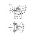 Vannitoa - dušisegisti GROHE Eurosmart, 33300002