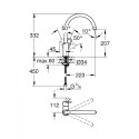Köök (kraanikauss) segisti GROHE BauLoop, 31368000