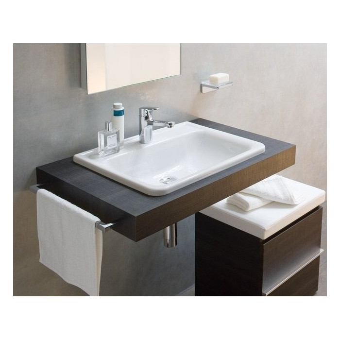 Ülemisse paigaldatav kraanikauss LAUFEN Pro S, 560 x 440 mm (segisti ava keskel)