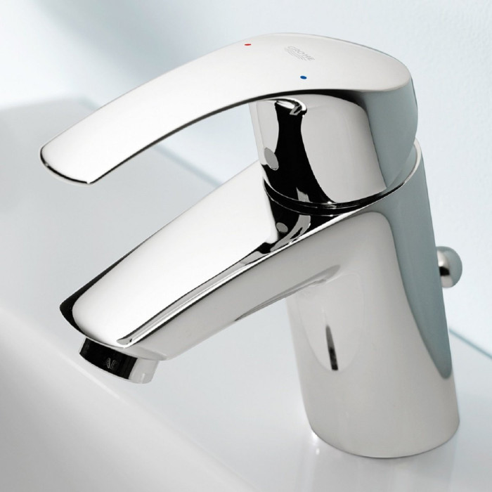 Смеситель для раковины с донным клапаном GROHE EuroSmart, 33265002