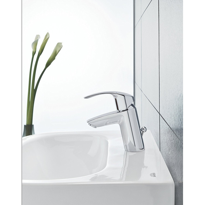 GROHE EuroSmart basin mixer with pop-up waste, 33265002