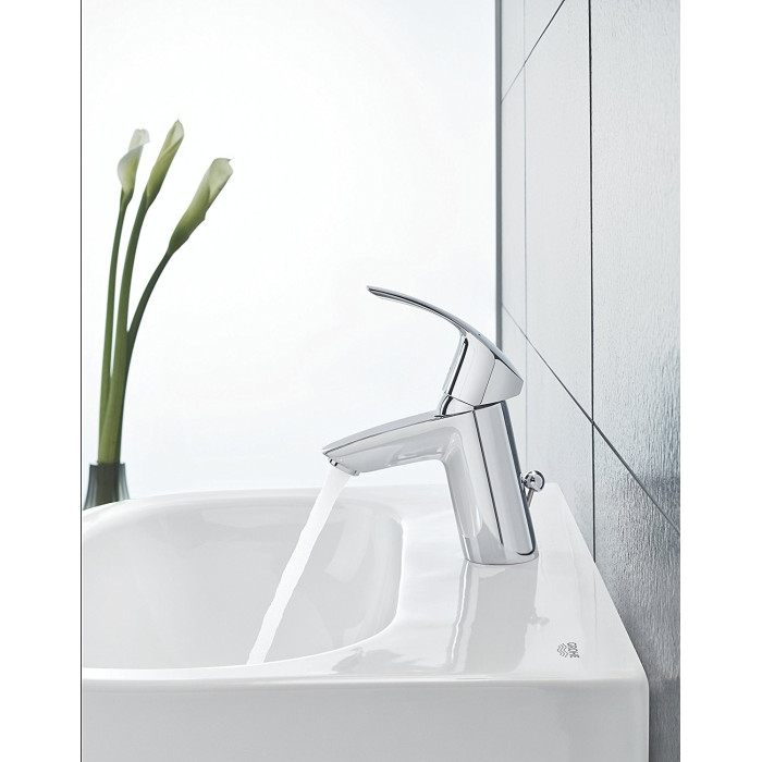 GROHE EuroSmart basin mixer with pop-up waste, 33265002