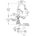 Кухонный смеситель с выдвижным изливом GROHE Parkfield, 30215001