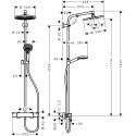 Termostaatiline vihmadušisüsteem HANSGROHE Crometta S 240 1jet, 27267000
