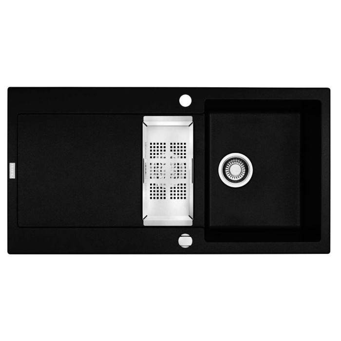 FRANKE Maris MRG 651 stone composite (granite) sink, 97x50 cm, onyx (black)