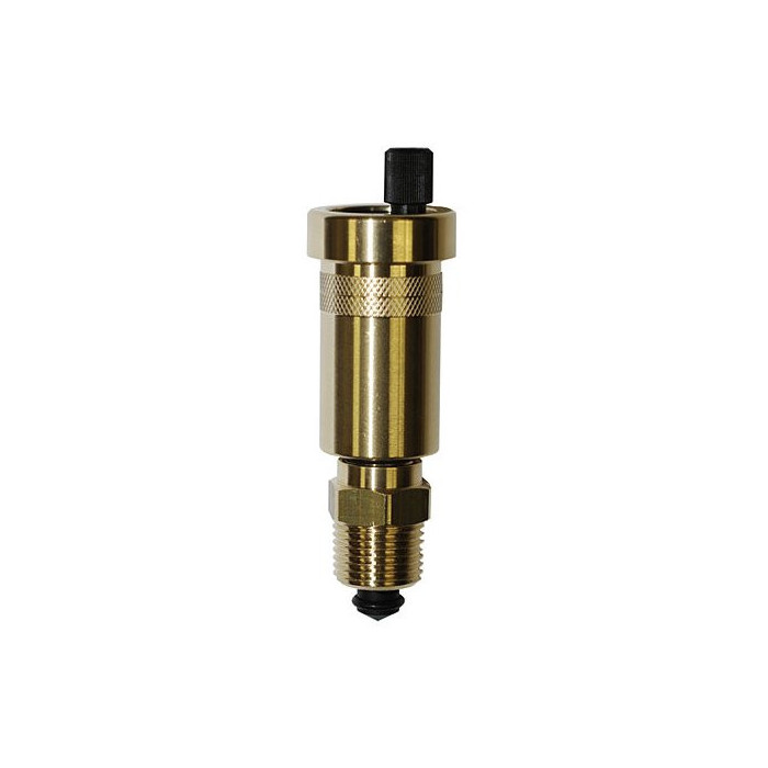 AFRISO 1/2" automatic drain valve with a check valve, courts