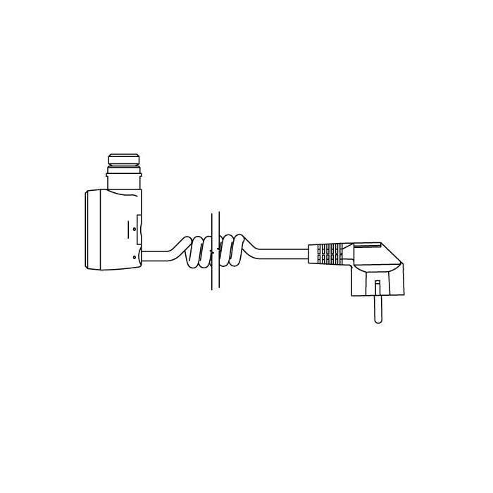 Heating element with spiral wire and plug for electrical socket TERMA DRY