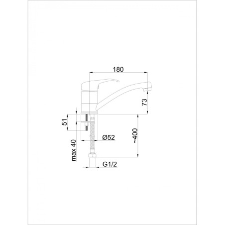 RUBINETA P-19 STAR sink mixer