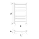 Stainless steel dryer-ladder MEPA Plain 700-6