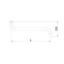 RUBINETA faucet spout, curved S 18 x 300 mm
