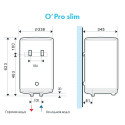 Electric water heater ATLANTIC PC30 O'PRO, 30 l above the sink