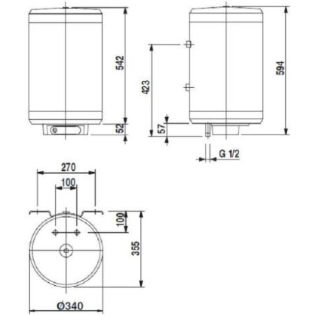 Elektriline veesoojendi BAXI Extra SV 530, 30 l