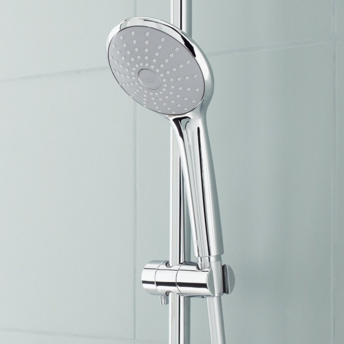 GROHE Euphoria 260 thermostatic shower system with Euphoria 110 hand shower massage
