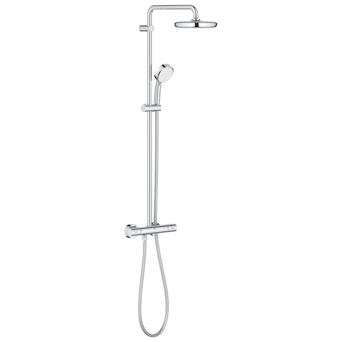 Termostaatiline dušisüsteem GROHE Tempesta Cosmopolitan 210 koos käsidušiga Tempesta 100