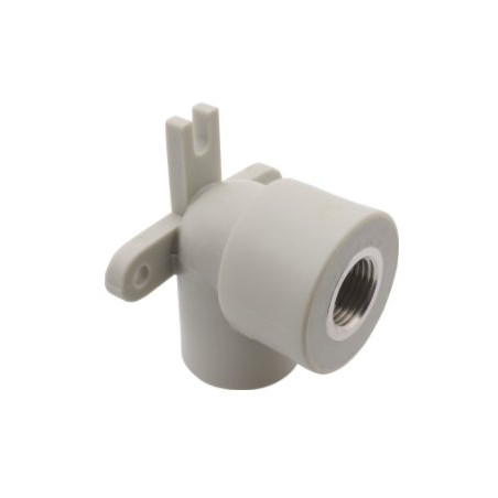 The elbow is soldered and secured with KAN-therm PP-R 16 x 1/2"" middle, 90°.