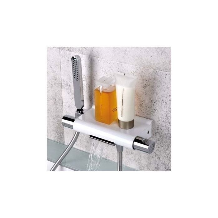 Thermostatic bath-shower mixer with waterfall flow type ALPI Zago