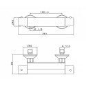 Thermostatic shower mixer ALPI Joy