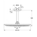 Fixed shower head with ceiling mount GROHE Cosmopolitan 310 mm