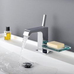 ALPI Infiniti sink mixer with soap shelf and bottom valve