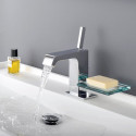 ALPI Infiniti sink mixer with soap shelf and bottom valve