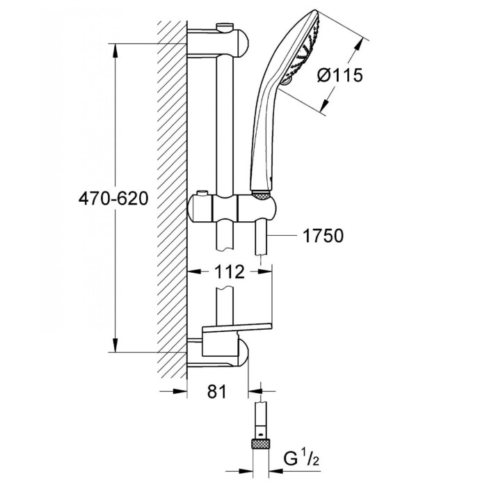 GROHE Euphoria 110 massage shower set