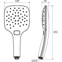 RAVAK Air Shower Head, 3 functions, white