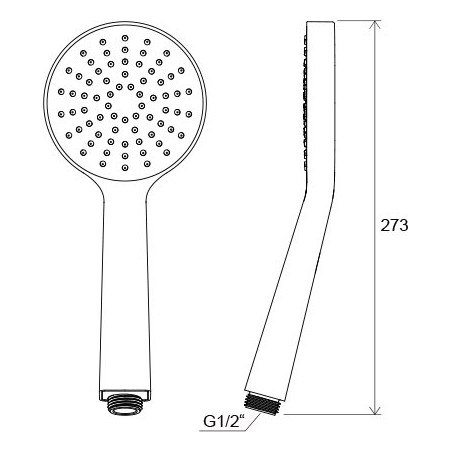 Душевая головка RAVAK Flat S, 1 функция
