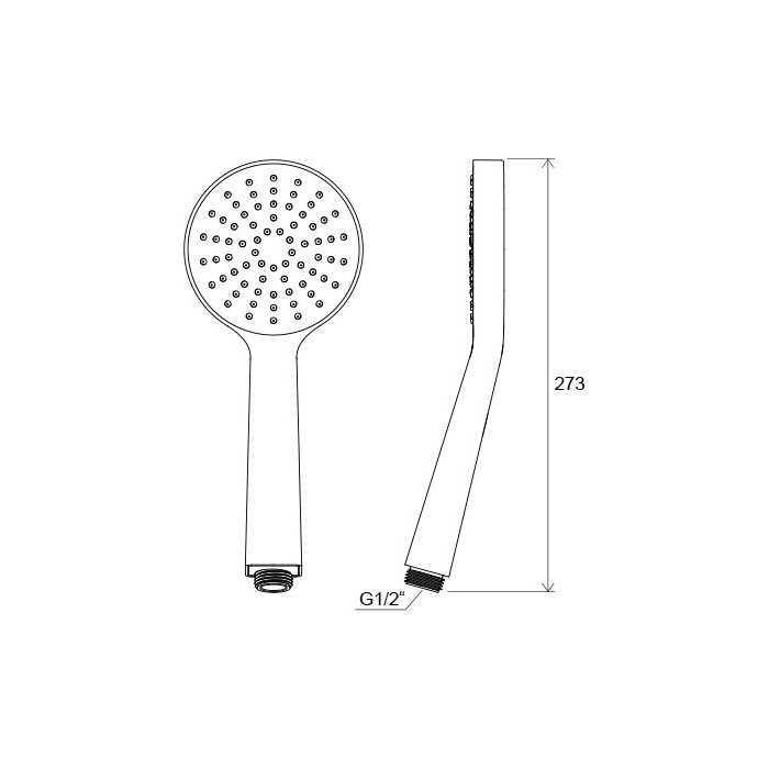 Душевая головка RAVAK Flat S, 1 функция