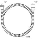 RAVAK shower hose, plastic