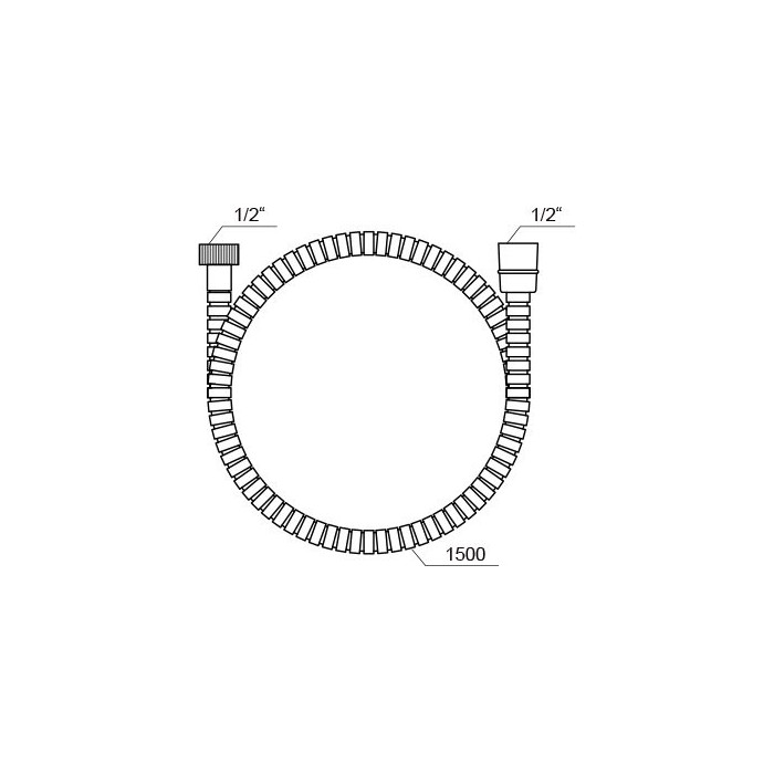 RAVAK shower hose, plastic