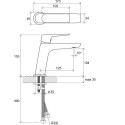 RAVAK Classic basin mixer without pop-up waste valve