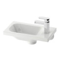 Mini RAVAK Chrome 400 x 220 mm kraanikauss, parempoolne