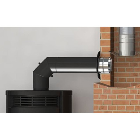 Must terasest suitsu väljalaske toru DARCO 200 x 500 mm