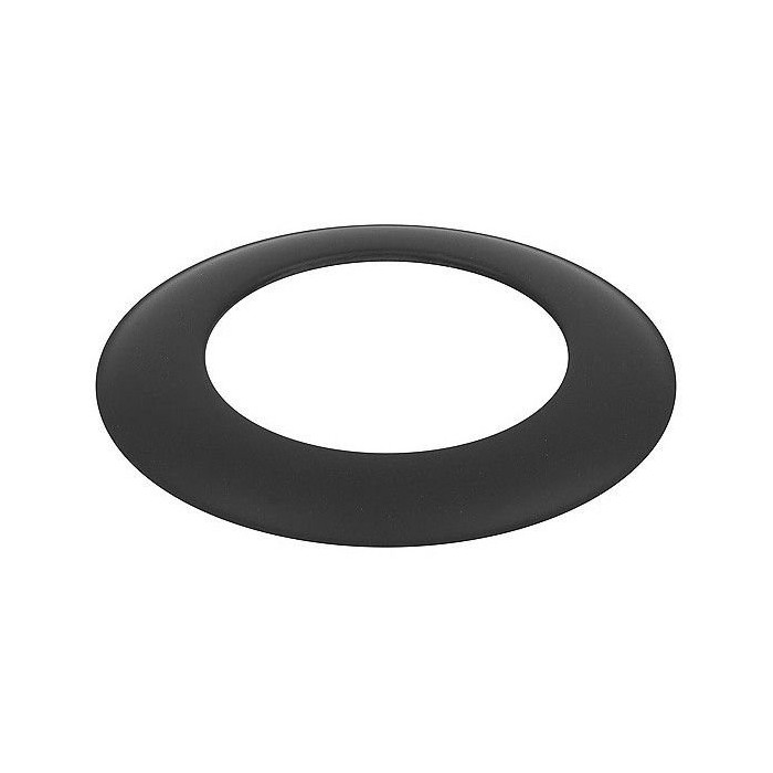 Black steel finish rosette DARCO 180
