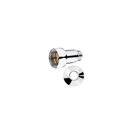 Соединительная муфта хромированная (глянцевая) PROFACTOR 3/4"" x 1/2"" с гайкой MF