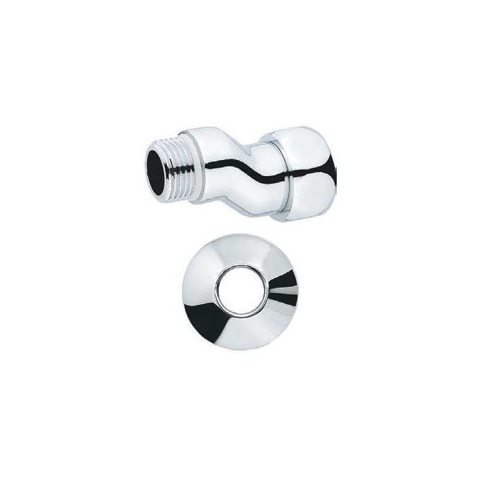 Ekstsentriline ühendusühendus kroomitud (läikiv) PROFACTOR 3/4"" x 1/2"" koos vabade mutritega MF