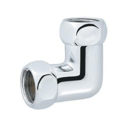 Corner connection fitting chrome-plated (shiny) PROFACTOR 3/4"" x 1/2"" with loose nuts