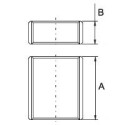 Connection with chrome-plated (shiny) PROFACTOR 1"" x 1"" coupling