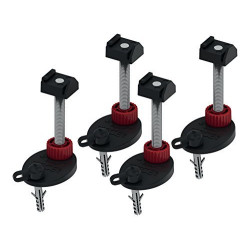 Mounting legs with sound-absorbing gaskets TECEdrainline 92-139 mm