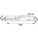Super madal sifoon TECEdrainline DN 40 horisontaalne