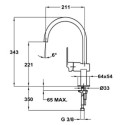 Kitchen (sink) faucet TEKA Cuadro, black