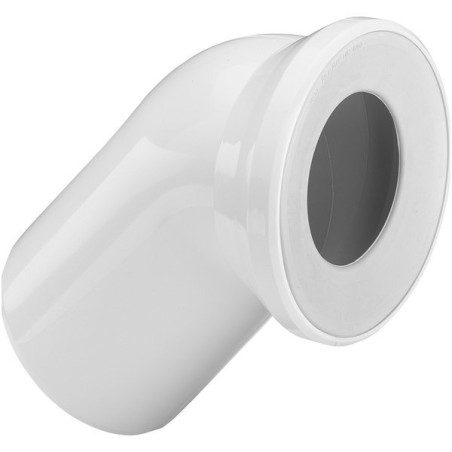 WC (ühenduse) küünarnukk 45° VIEGA, valge