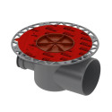 Horisontaalne trapp TECEdrainpoint S DN 100 "kuiva" sifooniga