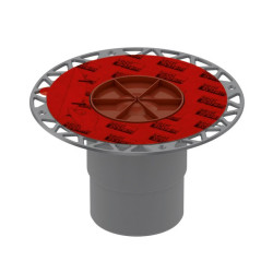 Vertical trap TECEdrainpoint S DN 100 with "dry" siphon