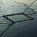 Stainless steel grates designed for tile "plate" TECEdrainpoint S, 150 x 150 mm
