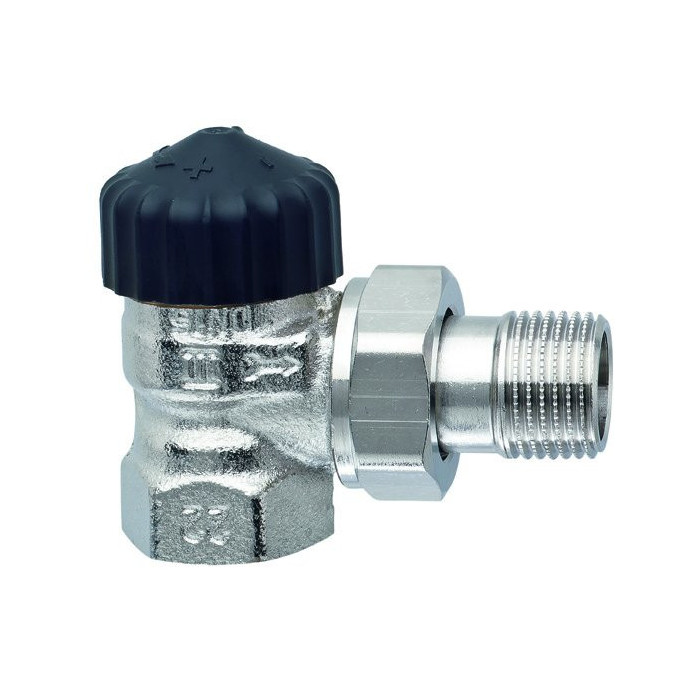 Thermostatic valve without presetting TA HYDRONICS 1/2"", angled