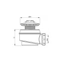 Alcaplast 90 mm siphon shower mat