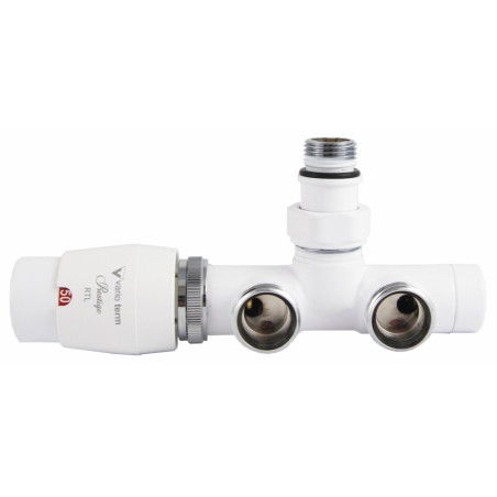 Corner thermostatic elements VARIO TERM Unico, white