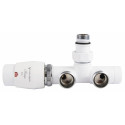 Corner thermostatic elements VARIO TERM Unico, white