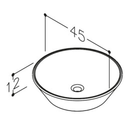 KAMĖ Ciotola countertop sink